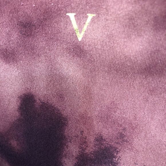 VICTORIA'S SECRET Essential Pocket Legging Winter Wine Tie Dye Size 6 - Picture 4 of 5